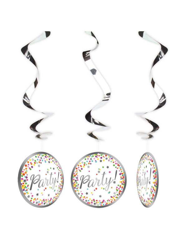 Confetti Verjaardag Swirl Decoratie