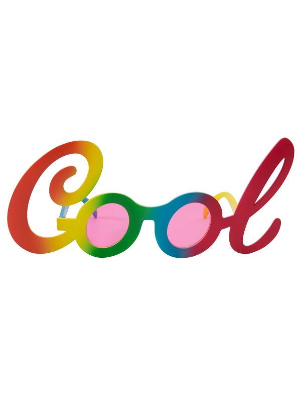 Cool Regenboogkleurige Feest Bril