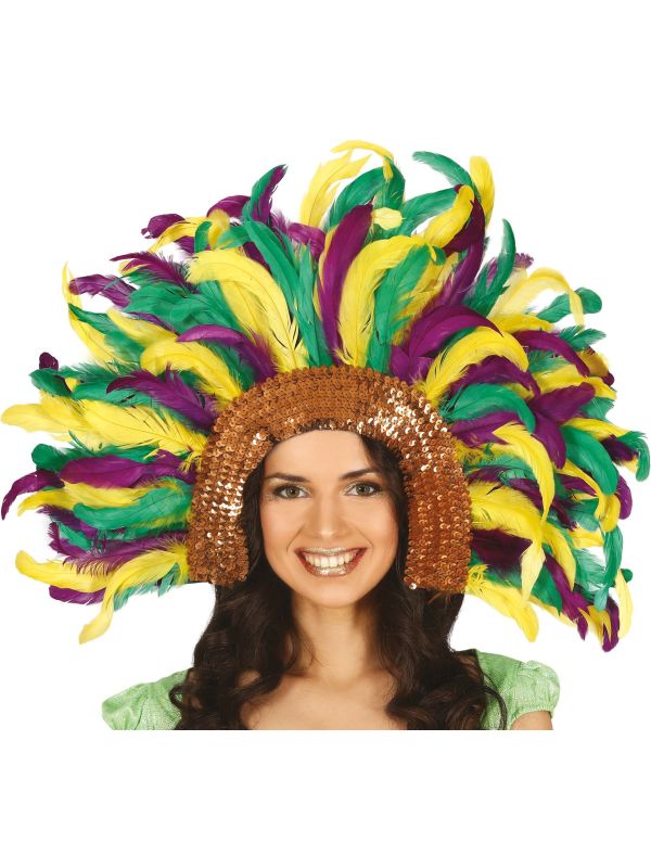 Copacabana Hoofdtooi Rio Geel Groen Paars