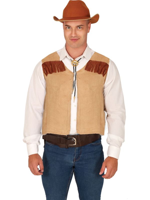 Cowboy Indianen Suedelook Vest