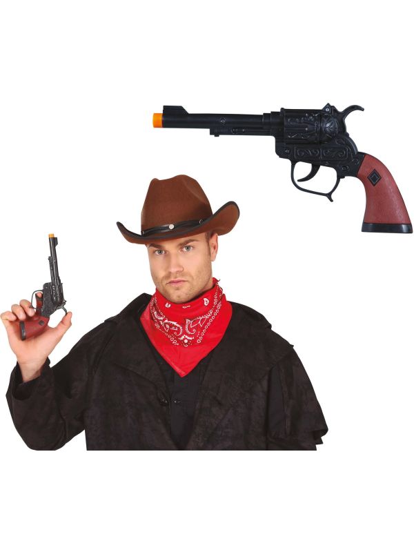 Cowboy Revolver Zwart