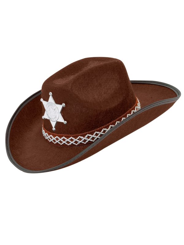 Cowboyhoed Bruin Carnaval Jongens Meisjes