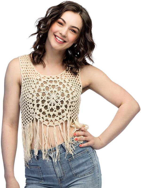 Creme Hippie Dames Top Festival
