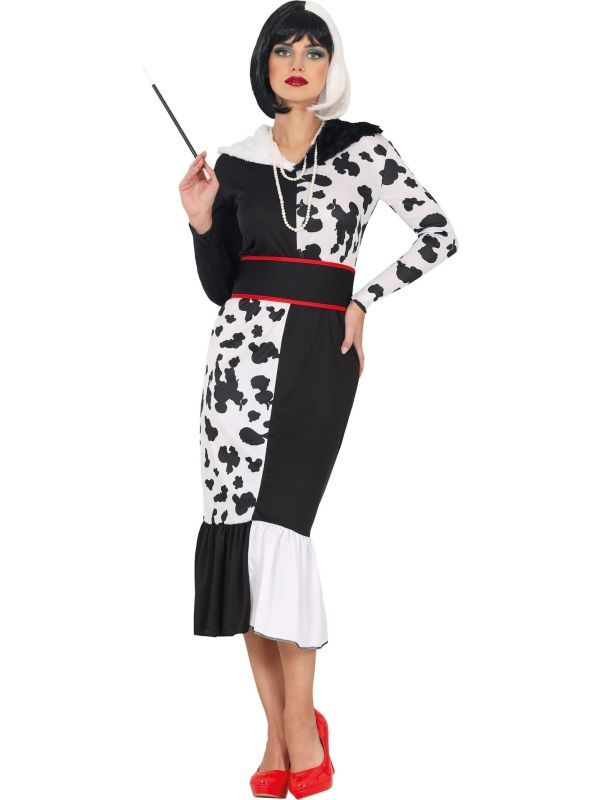 Cruella De Vil 101 Dalmatiërs Jurk Dames