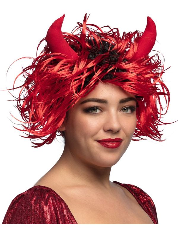 Curly Duivel Pruik Dames