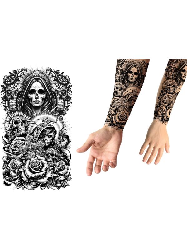 Dag Van De Doden Catrina Plak Tattoo