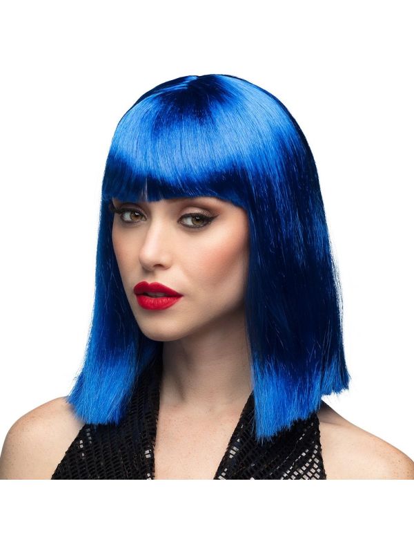 Dance Pruik Blauw