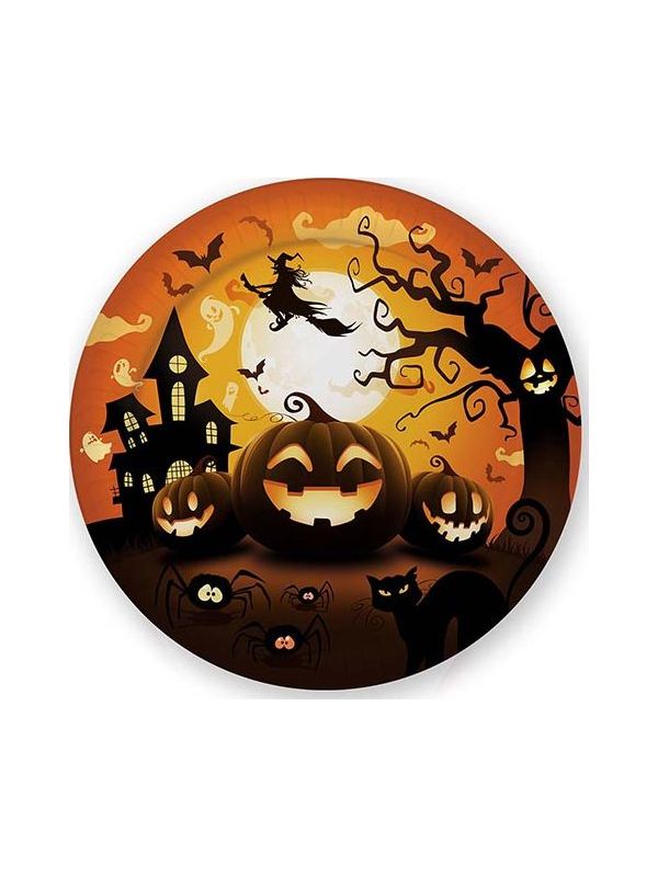 Dark Pumpkin Wegwerp Bordjes