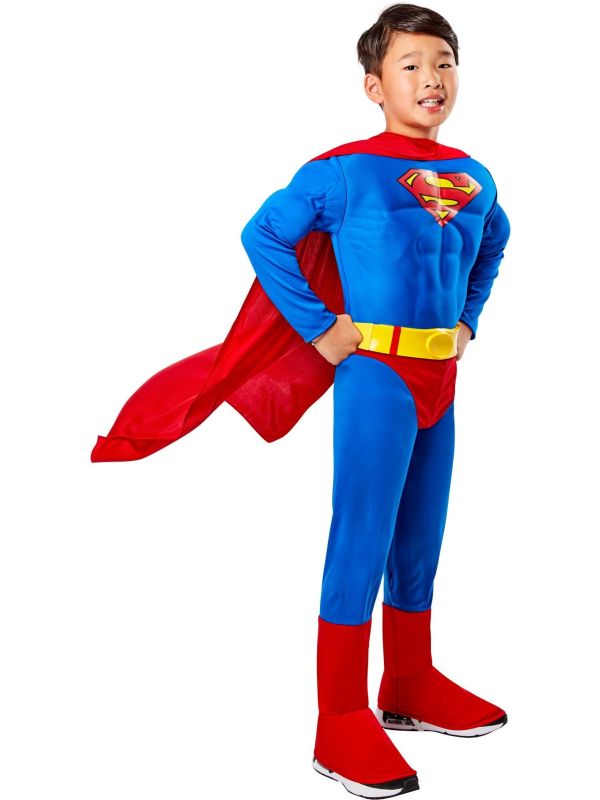 Deluxe Superman Spierkostuum Jongens WB DC Comics