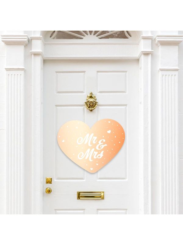 Deurbord Hart Mr Mrs Rose Goud