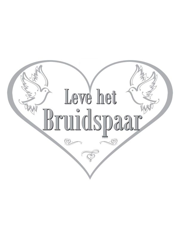 Deurbord Leve Het Bruidspaar Bruiloft