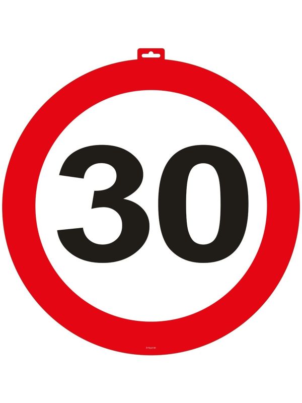 Deurbord Verkeersbord 30 Jaar