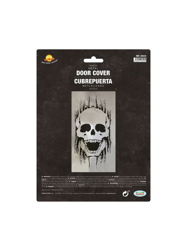 Deurfolie Doodskop Halloween