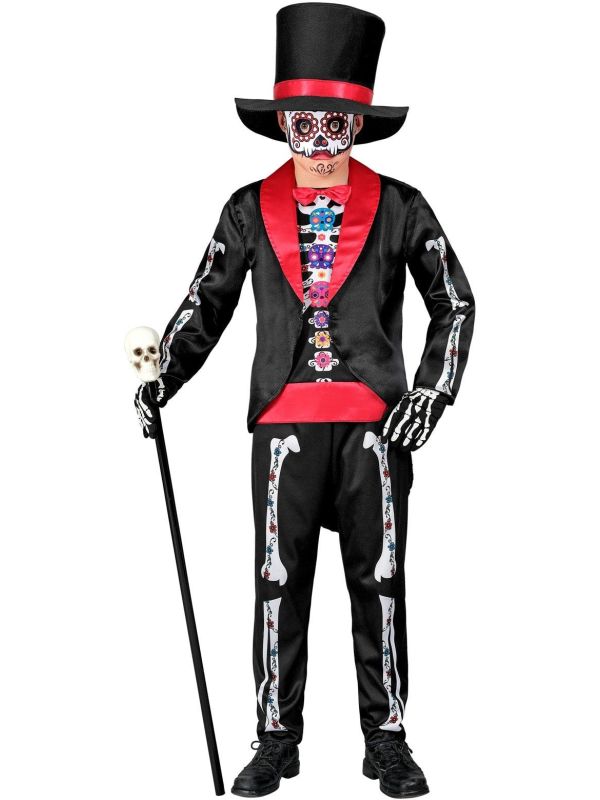 Dia De Los Muertos Jongens Kostuum Compleet