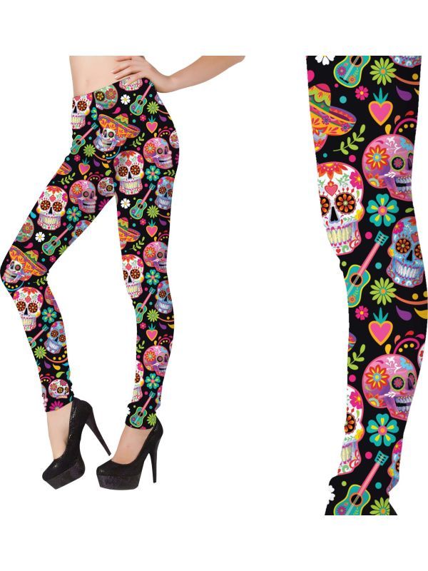 Dia De Los Muertos Legging Dames