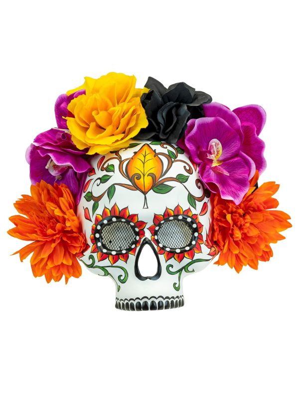 Dia De Los Muertos Schedel Masker Kleurrijk