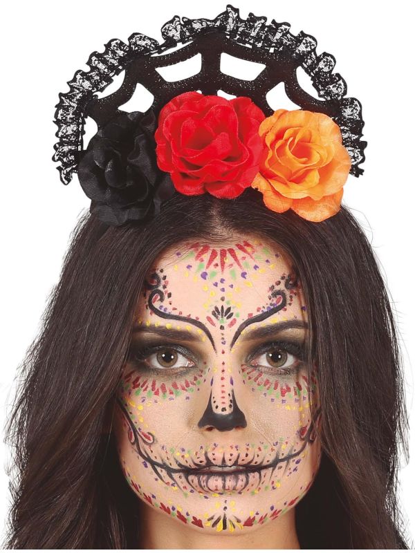 Dia De Los Muertos Spinnenweb Haarband