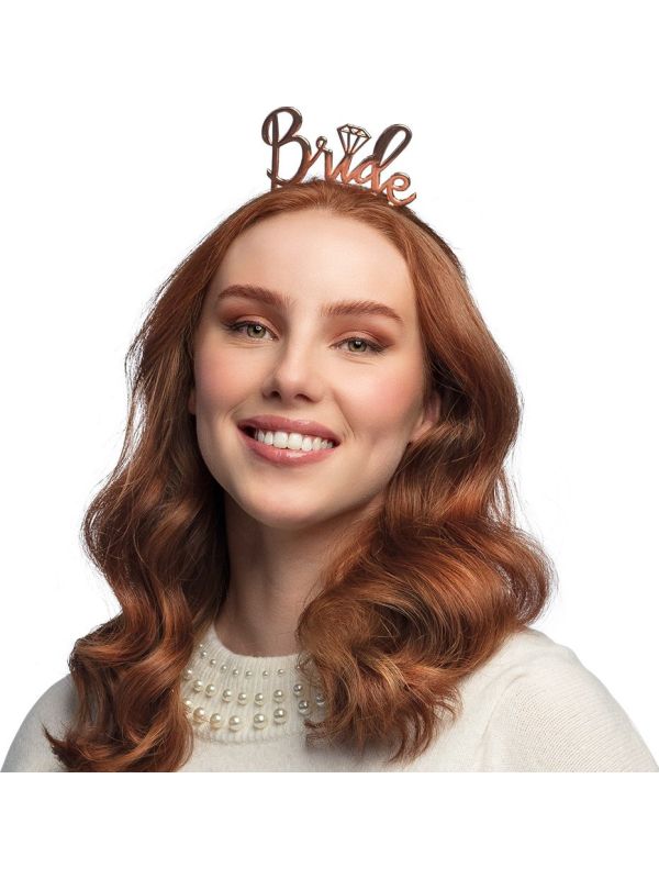 Diadeem Bruid Vrijgezellenfeest Rosé Goud