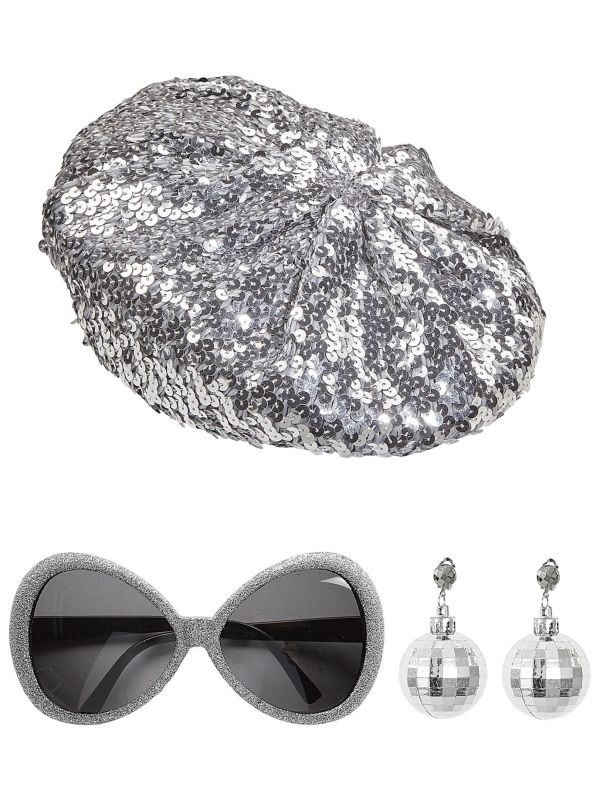 Disco Babe Accessoire set Zilver