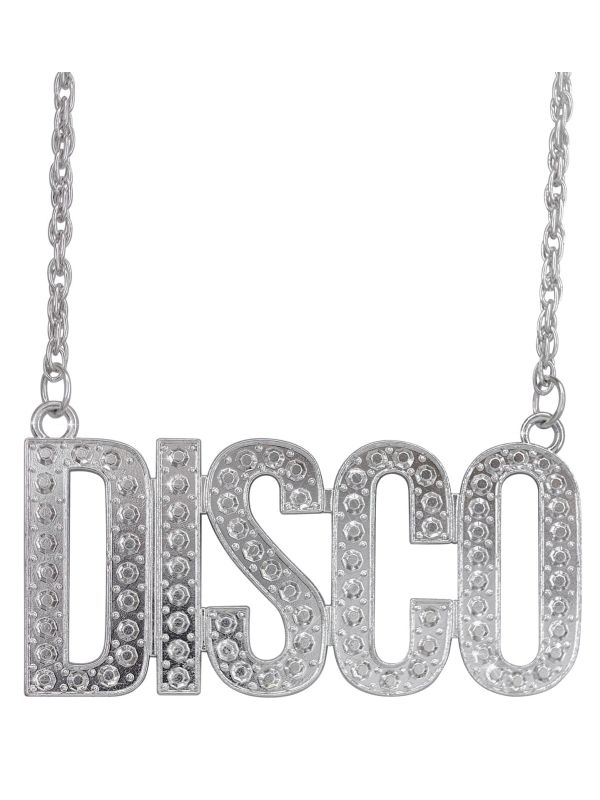 Disco Ketting Zilver Carnaval