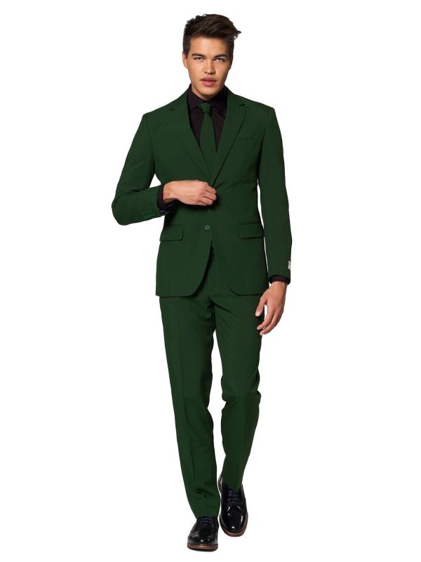 Donker Groene Opposuits Kostuum