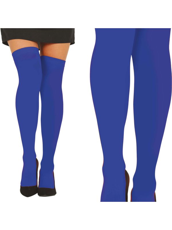 Donkerblauwe Kniekousen Dames