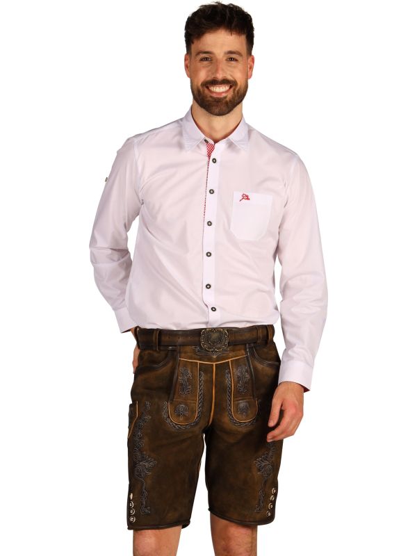 Donkerbruine Leren Lederhose Oktoberfest Heren