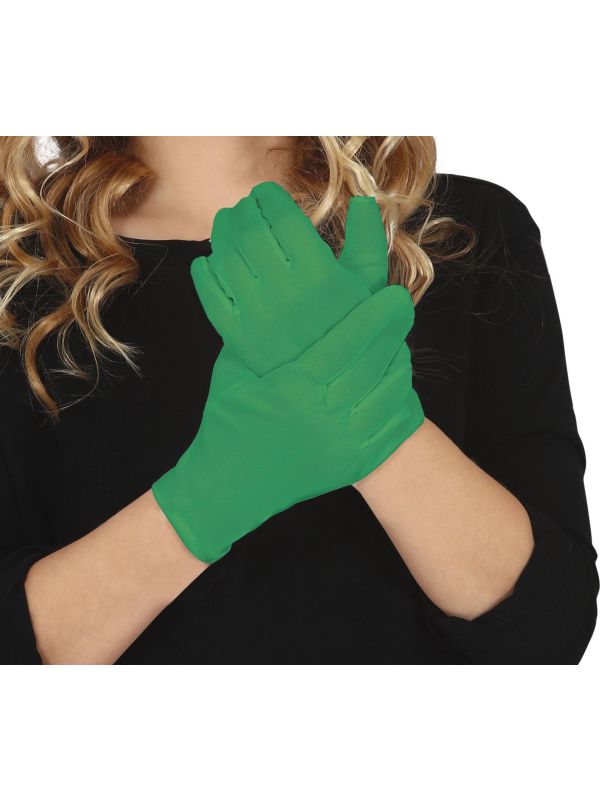 Donkergroene Handschoenen Kinderen