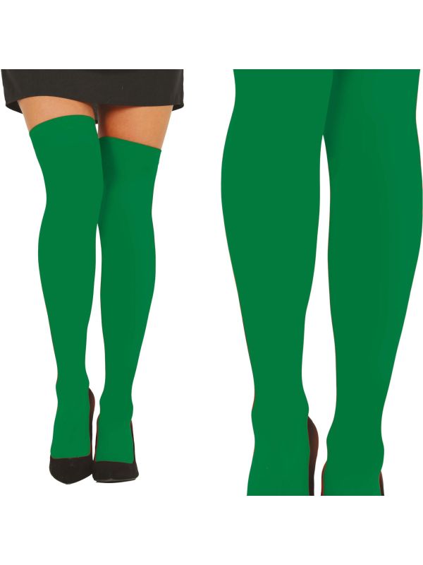 Donkergroene Kniekousen Dames