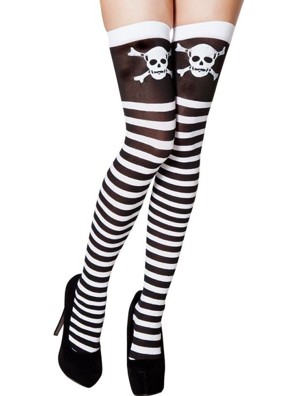 Doodskop Piraat Lange Kniekousen Dames