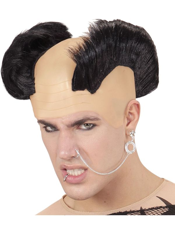 Dubbele Punk Zwarte Hanenkam