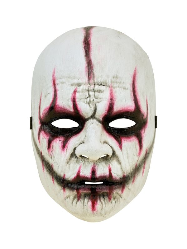 Duistere Horror Clown Masker Wit