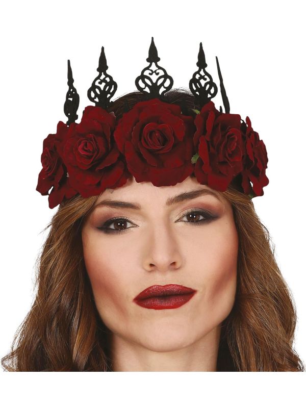 Duistere Koningin Kroon met Rozen