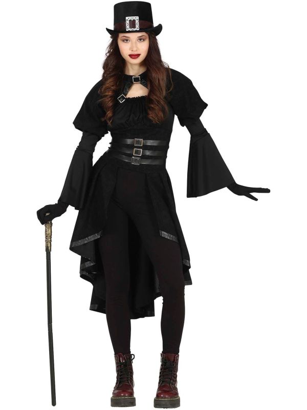 Duistere Steampunk Gothic Kostuum Meisjes 14-16 Jaar