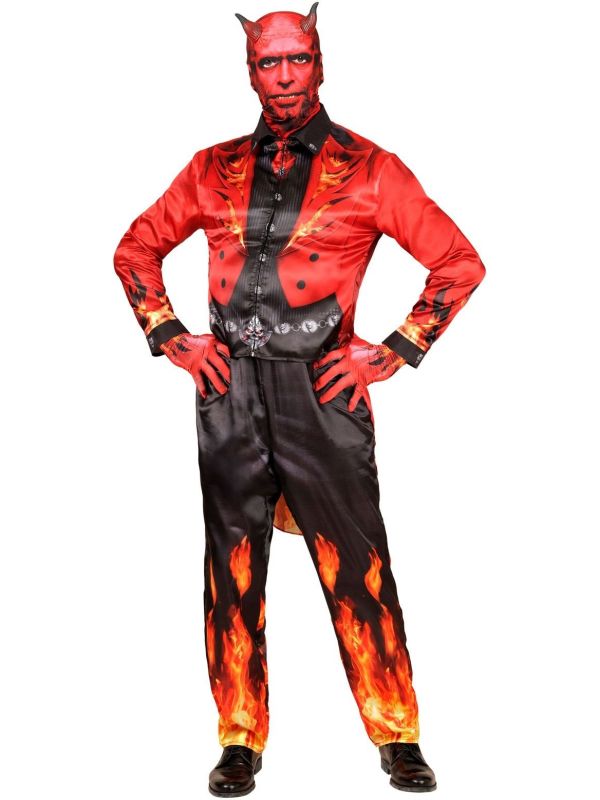 Duivel Kostuum Gemaskerd Heren