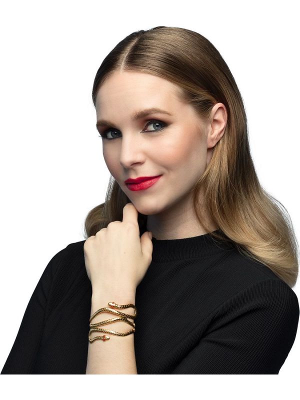 Egyptische Slangenarmband Goud