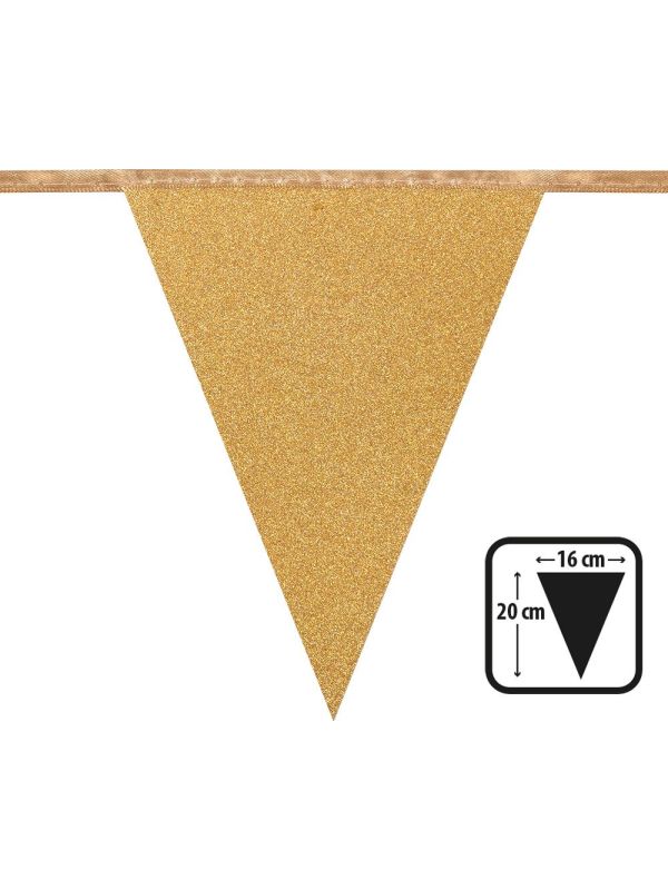 Eid Mubarak Glittervlaggenlijn 4M