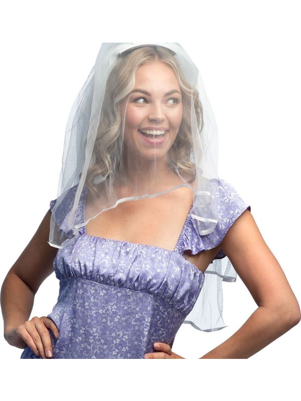 Elegante Bruidssluier met Clip Vrijgezellenfeest