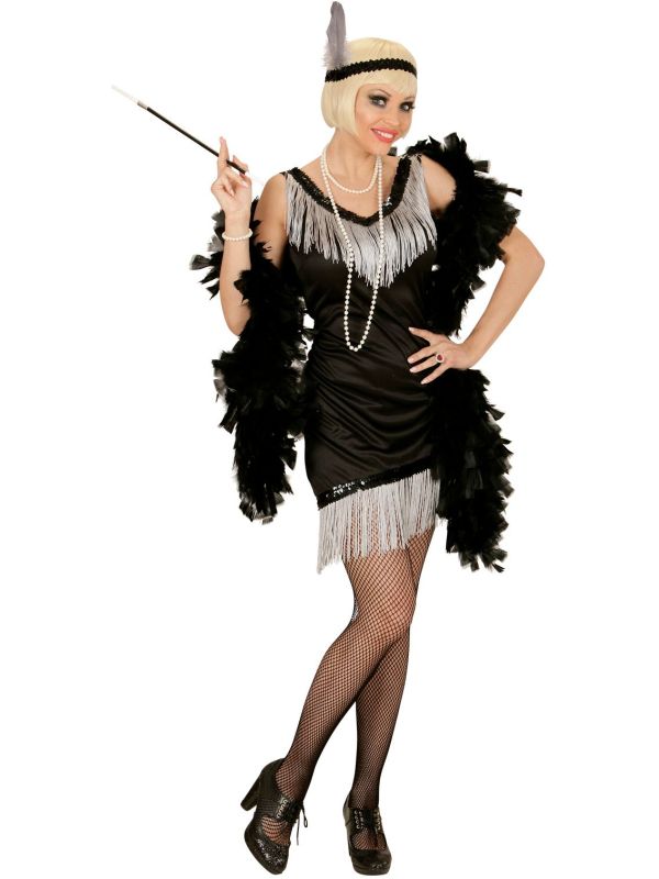 Elegante Flapper Jurk Zwart