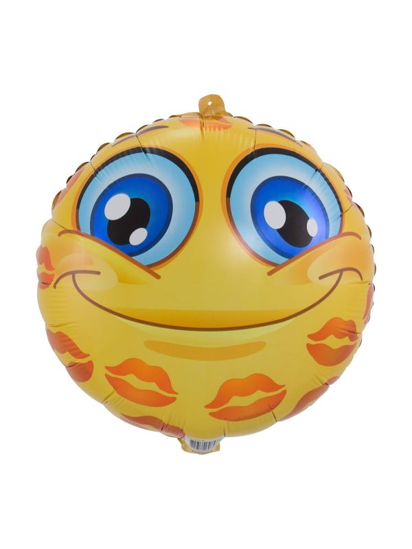 Emoticon Kusjes Folieballon