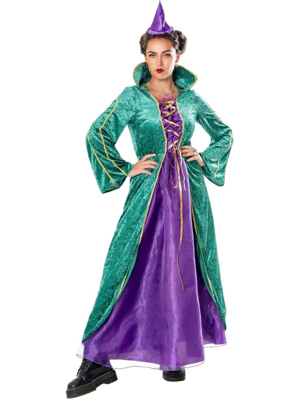 Enchanted Heks Kostuum Dames Groen Paars