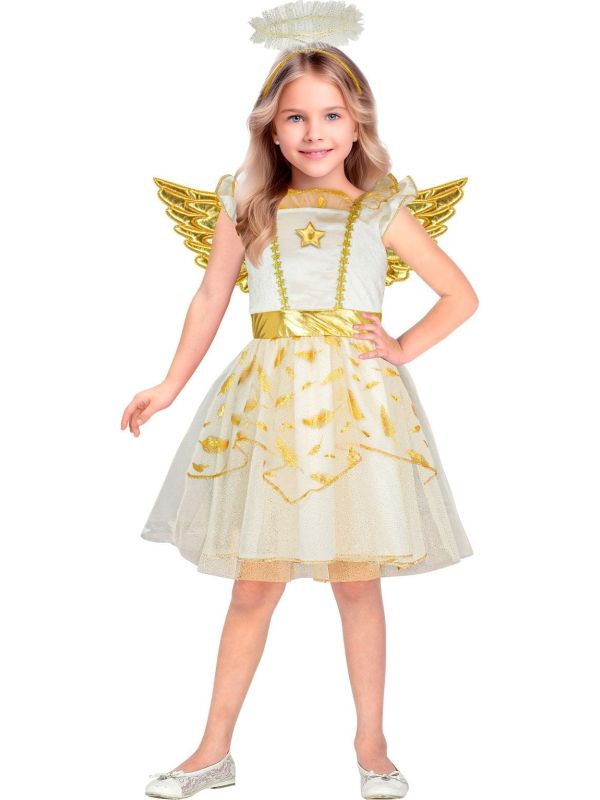 Engel Jurk Kostuum Wit Meisjes