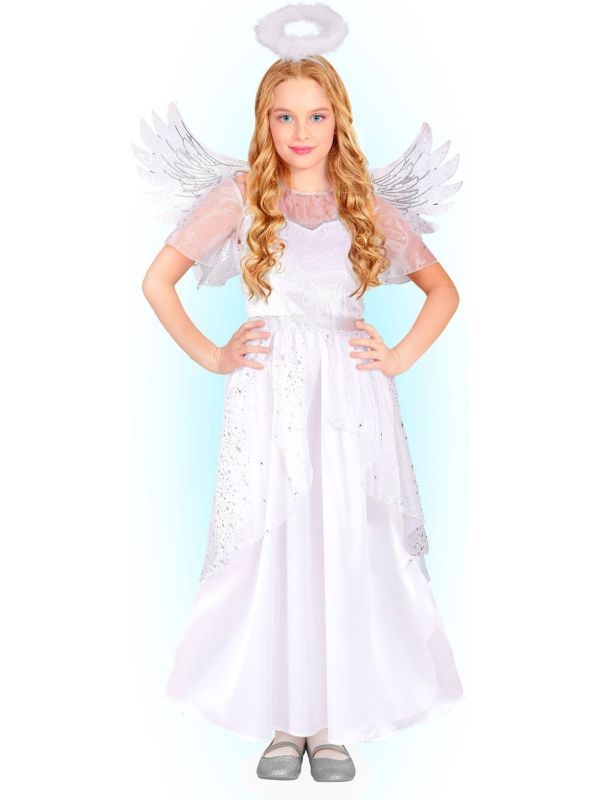Engel Kostuum Meisjes Wit Vleugels