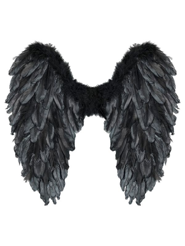 Engelenvleugels Zwart met Veren Dames Heren