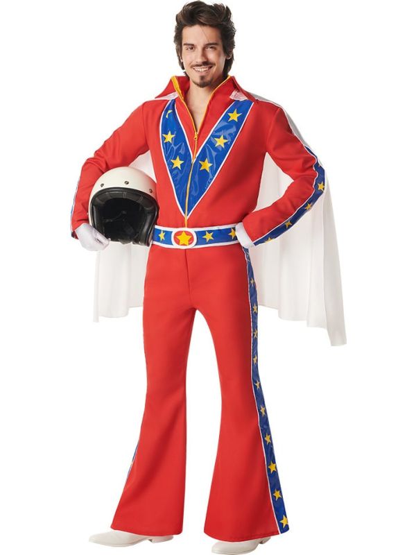Evel Knievel Stuntman Kostuum Heren