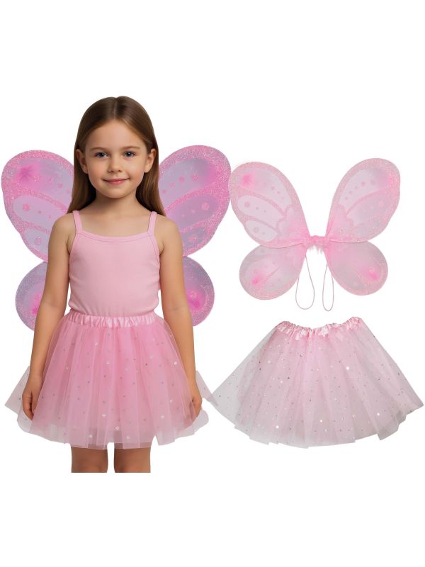 Feeën Tutu en Vleugels Roze Kinderen