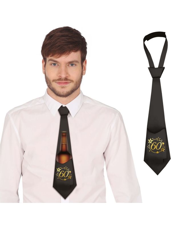 Feest Stropdas 60 Jaar Zwart