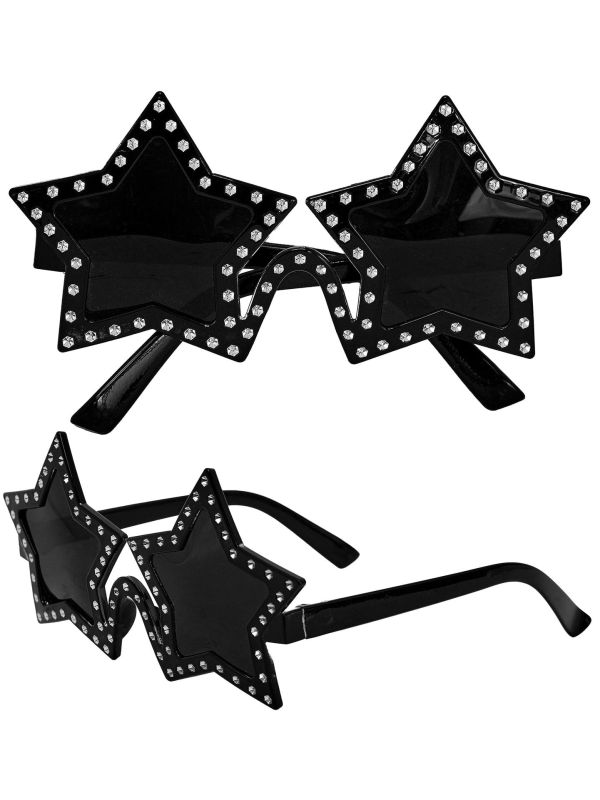 Feestbril Ster Zwart Dames Heren