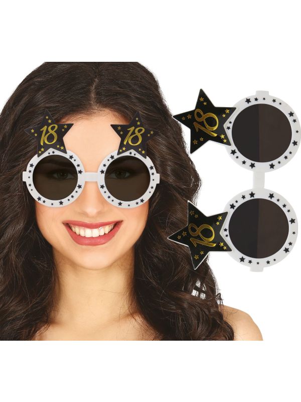 Feestelijke Witte Bril 18 Jaar