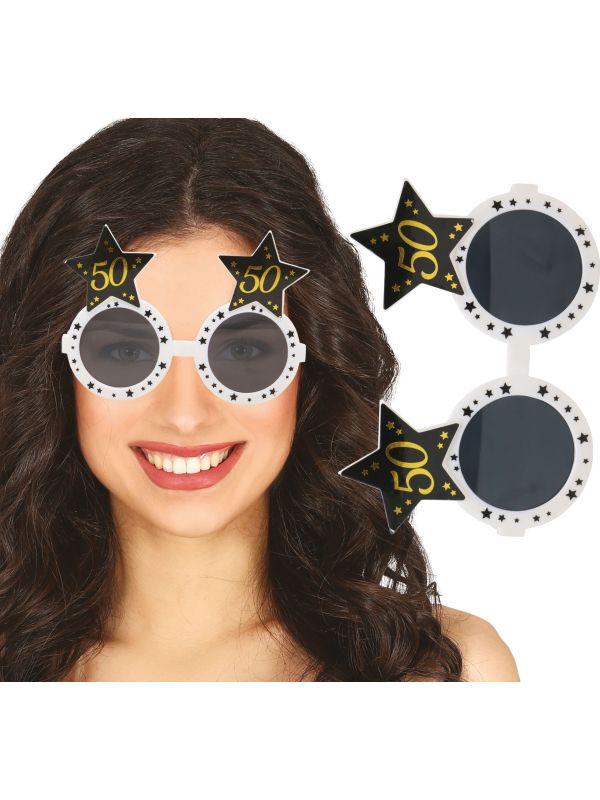 Feestelijke Witte Bril 50 Jaar